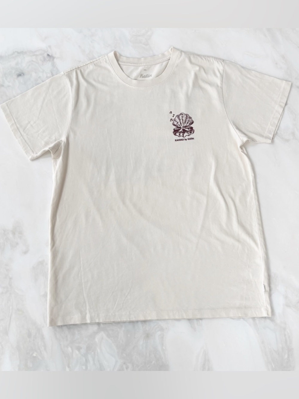 Katin Vibrations Graphic Tee Men’s Size Medium Cream NWOT